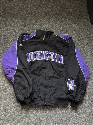 Vintage Majestic Northwestern Wildcats Fleece-Lined Jacket Size XL 90s