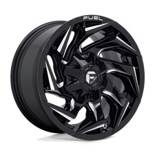 Fuel D753 Reaction Gloss Black Milled Rims 20x10 5x114.35x1275x4.55.0 -18 Mm Fuel D753 Reaction Gloss Black Milled Rims 20x10 5x114.35x1275x4.55.0 -18 Mm