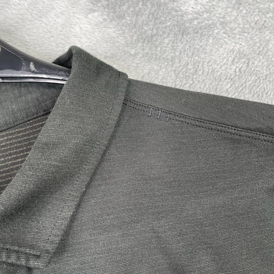 Minnesota Twins Shirt Mens Large LULULEMON Black MLB Perform Tech Polo Stretch - Image 4 of 4