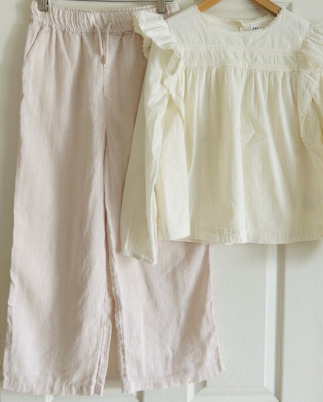 Gap Kids Striped Ruffle Shirt Reiss Cleo Trouser Pants Lot 10 11 $140