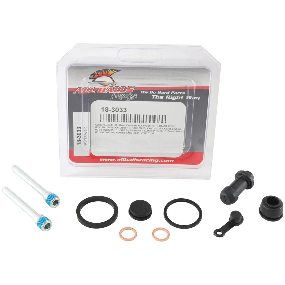 All Balls Caliper Rebuild Kit 18-3033 For Kawasaki 140KLX 08-17 KLX 140G 17 - Image 3 of 4