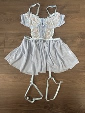 Women's beautiful Blue Babydoll Lingerie Set NWOT size small