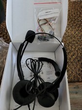 New H201STA Vanstalk Audicom Corded Stereo Headset Headphone w Mic