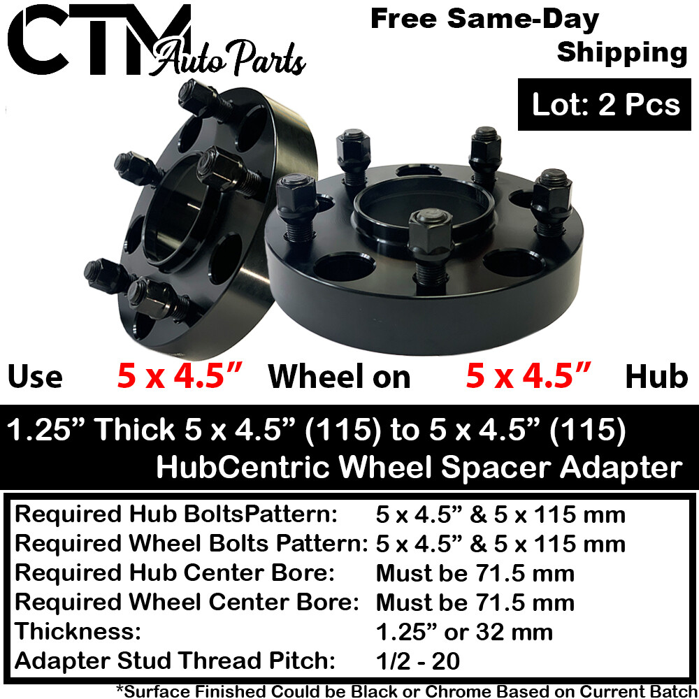 Jeep 1.5 in. Thick Black Wheel Spacers