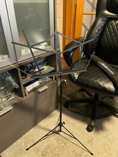 Hamilton World Stands: Folding Music Stand Black with Carrying Case