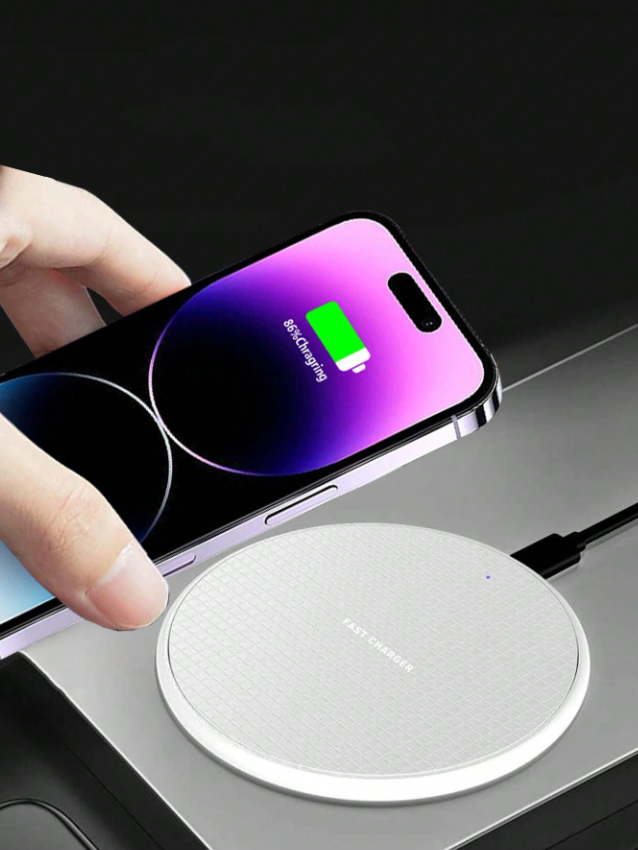 Fast Wireless Charger Pad for Phones Qi-Compatible-image