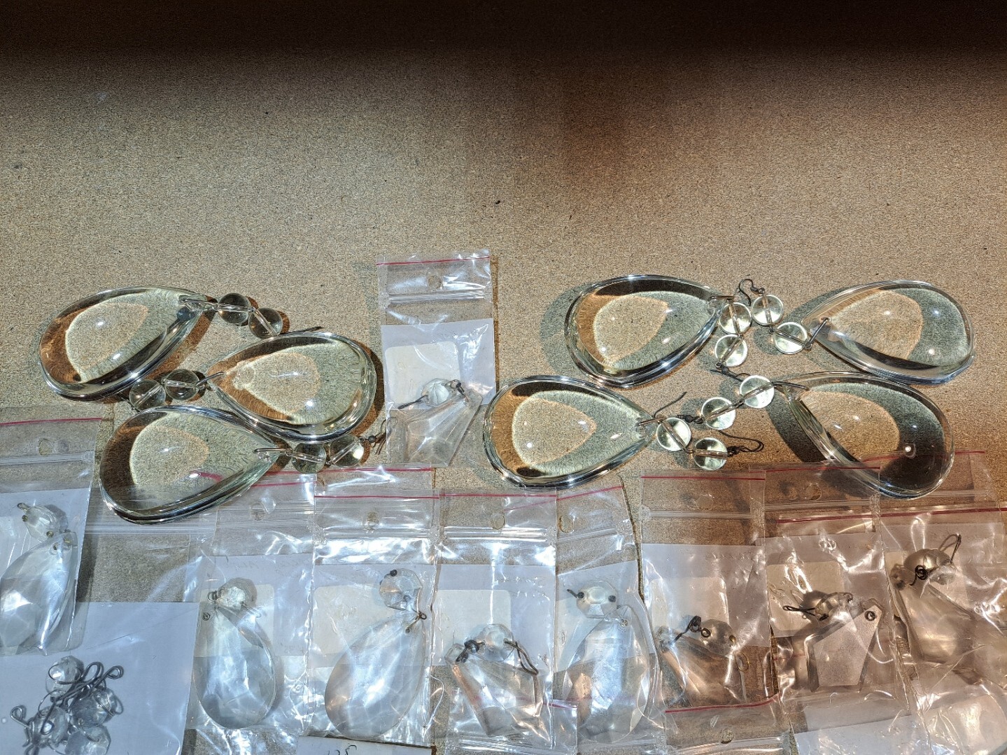 LOT OF NEW LIGHT FIXTURE REPAIR PARTS - NEW OLD STOCK