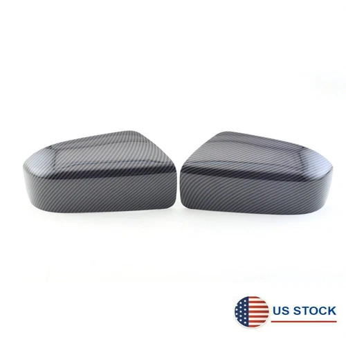 Pair Carbon Fiber Look Side Rear view Mirror Cover Cap for Honda Accord 2003-07