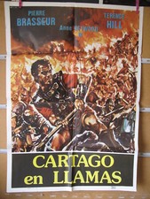 A8076 CARTAGO EN LLAMAS JOSE SUAREZ PIERRE BRASSEUR TERENCE HILL PEPLUM