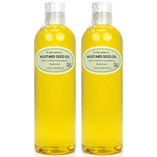 MUSTARD SEED OIL COLD PRESSED UNREFINED ORGANIC PURE BY DR.ADORABLE 2 OZ -GALLON