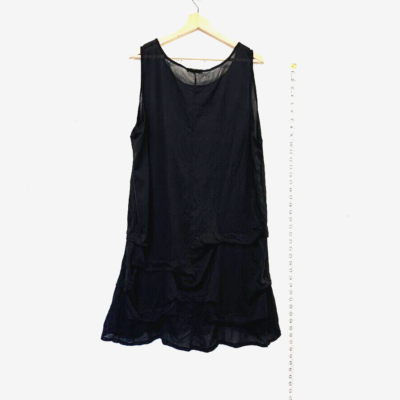 black linen slip dress Lisandra Dress - Black, AU/UK 10