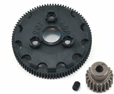 Traxxas Stampede XL-5 High Top Speed/HARD SURFACE 90T Spur Gear 21T Pinion