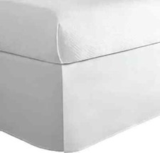 Todays Home TOH24914WHIT03 Levinsohn Basic Cotton Rich 200TC Tailored 14 in. ...