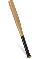 Holz Baseballschl&auml;ger aus Hartholz, auch zur Selbstverteidigung, Griff gummiert
