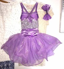 Dance Costume X.Sm. Child Purple  Sequin Jazz Tap Solo Competition Weissman