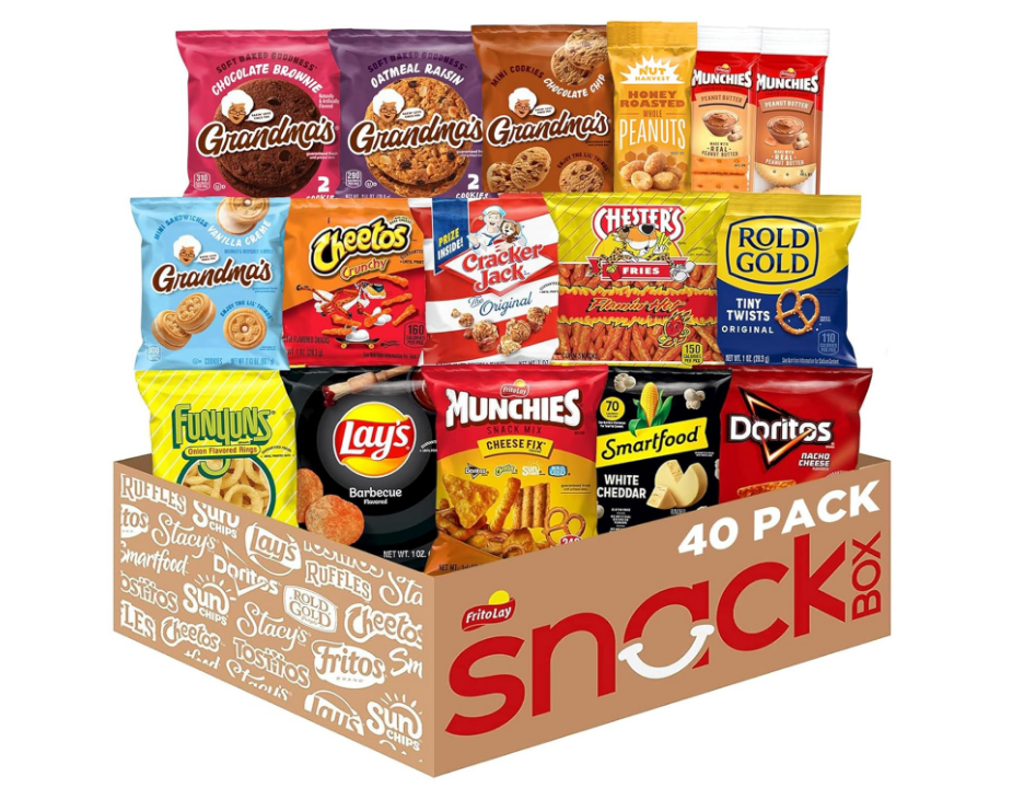 Frito-Lay Ultimate Snack Care Package, Variety Assortment of Chips, Cookies,40pk