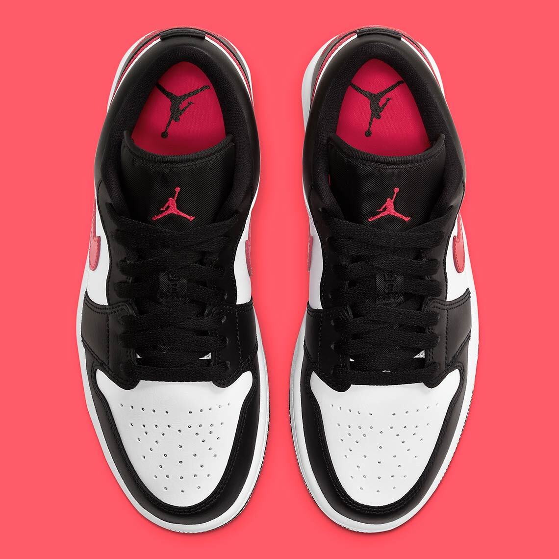 Brand New Wmns Air Jordan 1 Low Black Siren Red White DC0774