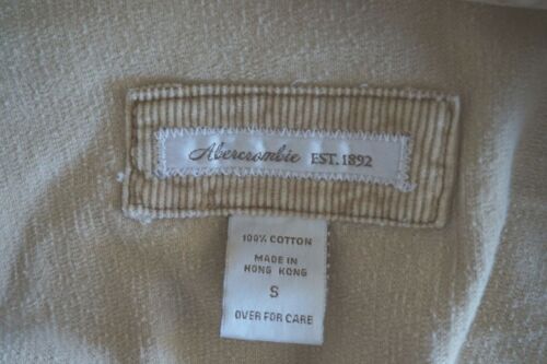 Abercrombie Tan Jacket Size S Corduroy Blazer Button Closure - Picture 5 of 5