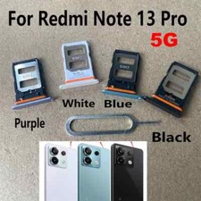 Sim Card Tray Slot Holder Socket Adapter For Xiaomi Redmi Note 13 Pro  Plus