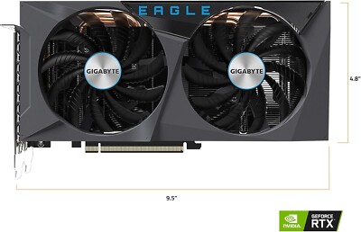 グラフィックボード・グラボ・ビデオカード GIGABYTE EAGLE GeForce RTX 3060ti 8Gb GIGABYTE GeForce RTX 3060 Eagle OC 12G (REV2.0) Graphics Card, 2X