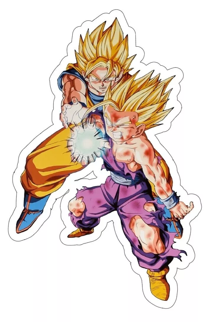 Goku / Gohan Dragon Ball Z Sticker Anime Sticker Holographic DBZ Sticker