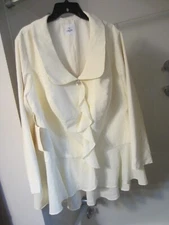 NWT women's jacket and pants set LT Lanting Bride Size XXL ivory color GORGEOUS