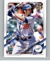 2021 Topps Update DJ Peters US11 RC Los Angeles Dodgers Rookie Card
