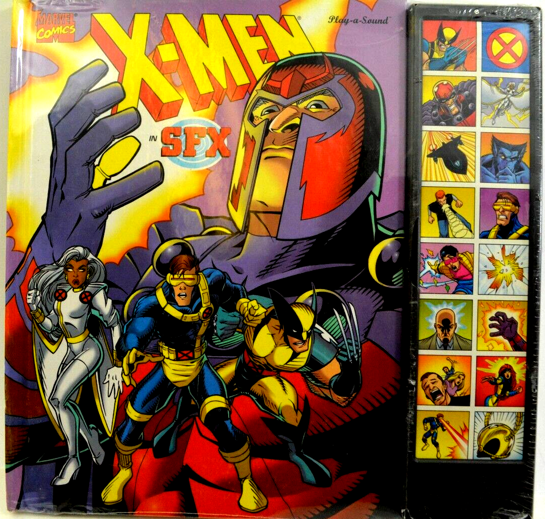 Marvel Comics X-Men in SFX ,Play a Sound Book 1st Edition 1996 NIB