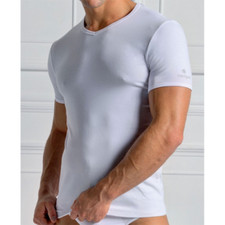 Maglia Intima Uomo Navigare 571 Scollo V Manica Corta Cotone Elasticizzato