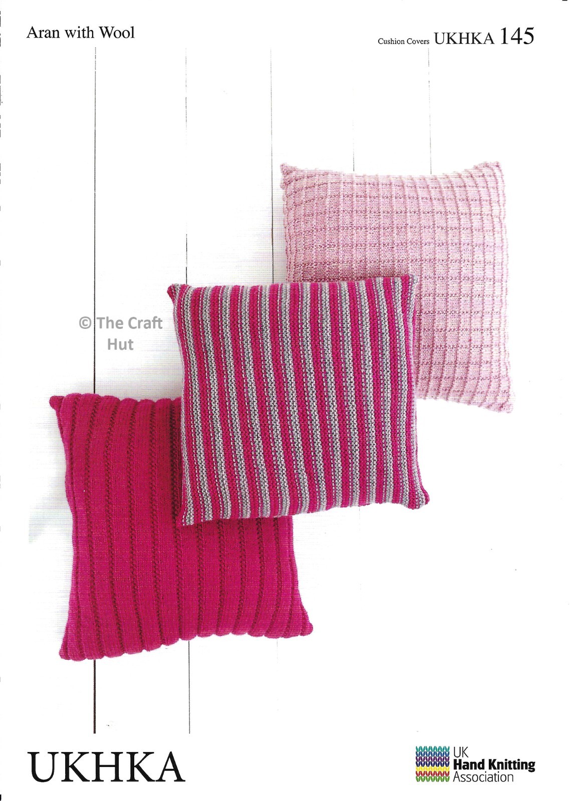 Hand Knitting PATTERN ONLY Aran Home Decor Cushion Covers UKHKA145 New