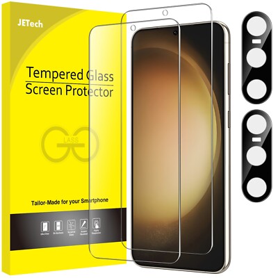 Screen Protector for Samsung Galaxy S23 5G 6.1-Inch with Camera Lens Protector