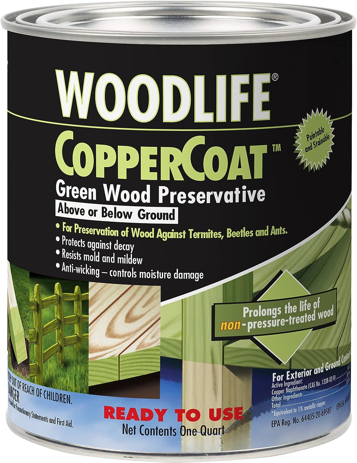 RustOleum Wolman (Woodlife) CopperCoat Green Wood PreservativeBelow
