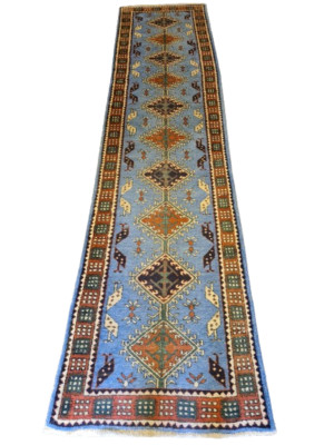 Handgeknüpfter Orientteppich Derbent Sammlerstück 360x88cm