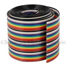 0.5M 40pin Dupont Wire Flat Color Rainbow Ribbon Cable Wire 1.17mm