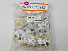 Bulk Zims VTG Black White 14mm Comical Cartoon Plastic Safety Eyes Craft Doll