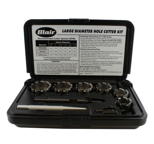Blair 11091 Large Diameter Rotabroach Cutter Kit - Fractional
