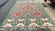 Kilim Ancien Laine Tissé Mains  Tappeto Kilim Vintage Rug  Carpet .