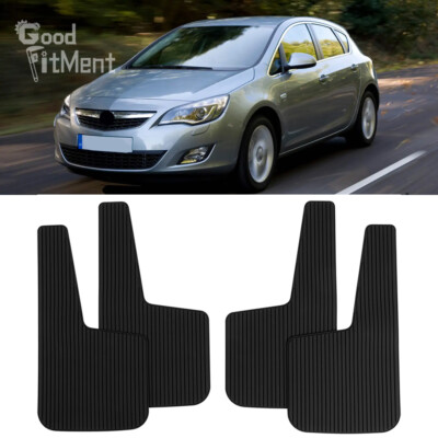 4x For Vauxhall Opel Astra H J Front Rear Mud Flaps Guard Splash Mudguards Black