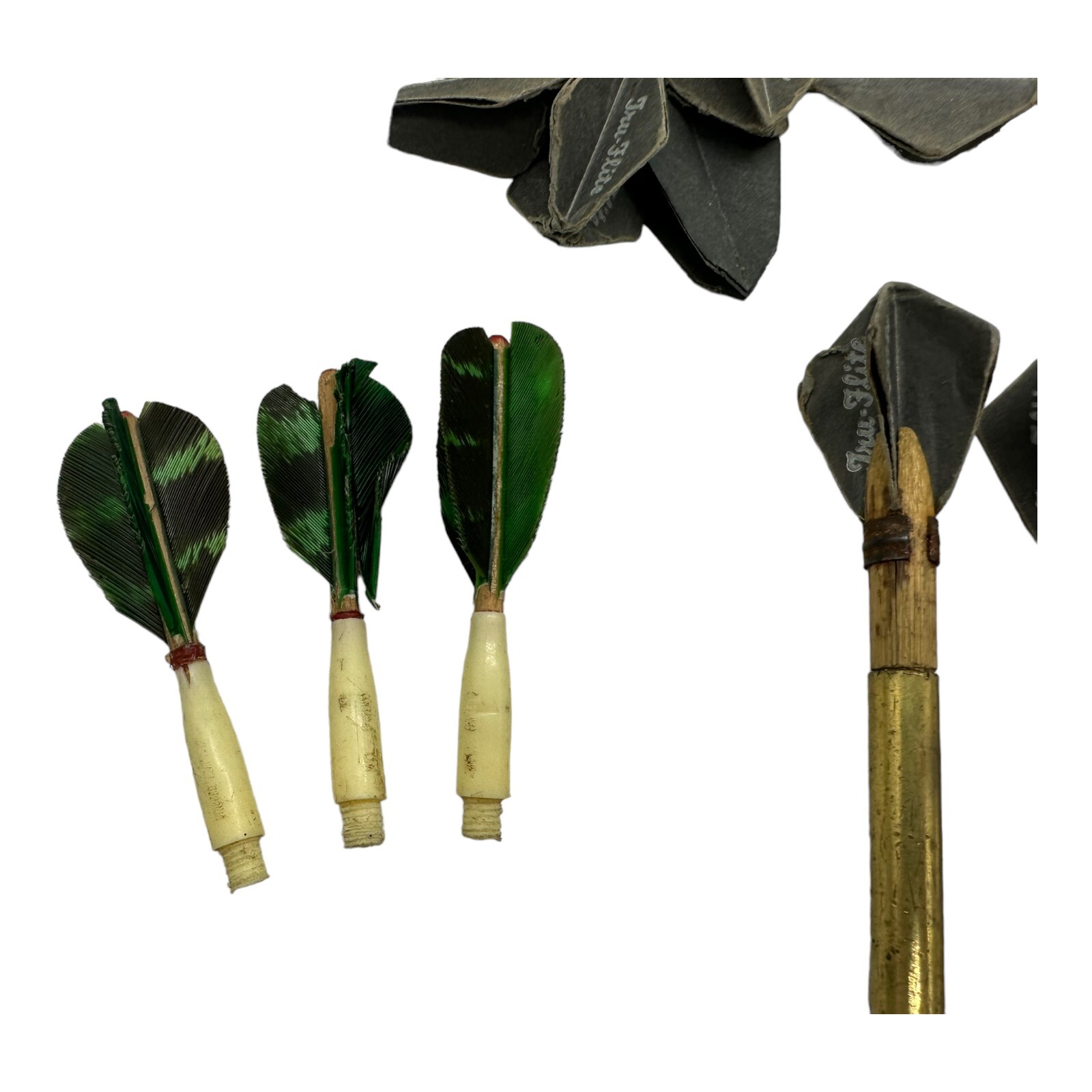 COLLECTION OF ANTIQUE / VINTAGE DARTS 12 IN TOTAL 4 SETS AND EXTRAS