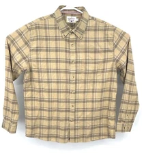 The Normal Brand Cotton Brown Plaid L/S Button Up Casual Dress Shirt - Men's L
