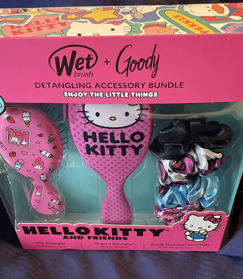 Hello Kitty 湿刷和礼品套装 全新带盒 — 第 3/4 张图片