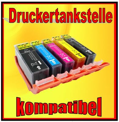 5x Patrone für CANON PIXMA IP3600 IP4600 IP4700 MP 540 550 ers. PGI-520 CLI-521