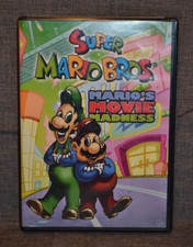 Super Mario Bros Mario's Movie Madness DVD New Open Case Super Mario Brother