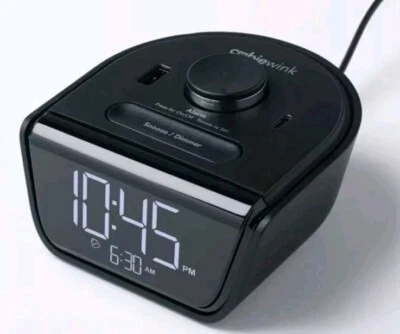 Brandstand CubieWink User Friendly & Convenient USB Charging Alarm Clock