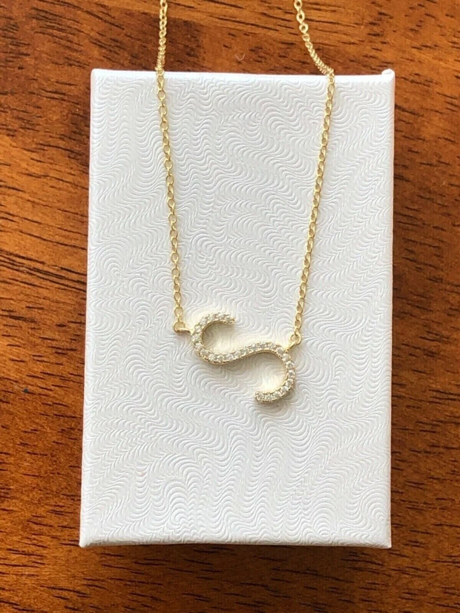 Collana con iniziali ciondolo lettera W zircone personalizzato collana in argent