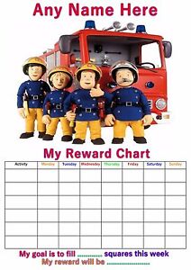 Fireman Reward Chart