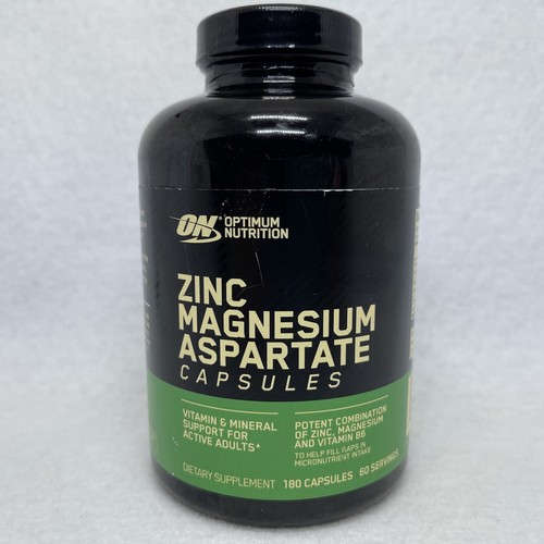 Optimum Nutrition Zma 180 Caps EXP 09/25 Zinc Magnesium Aspartate 748927021714 eBay
