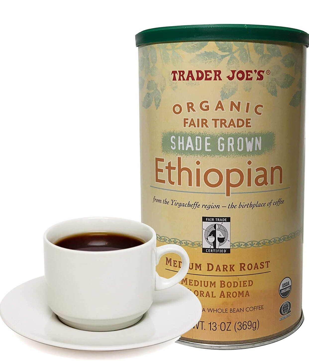 Trader Joe's Organic Fair Trade Shade Grown Ethiopian Medium Roast