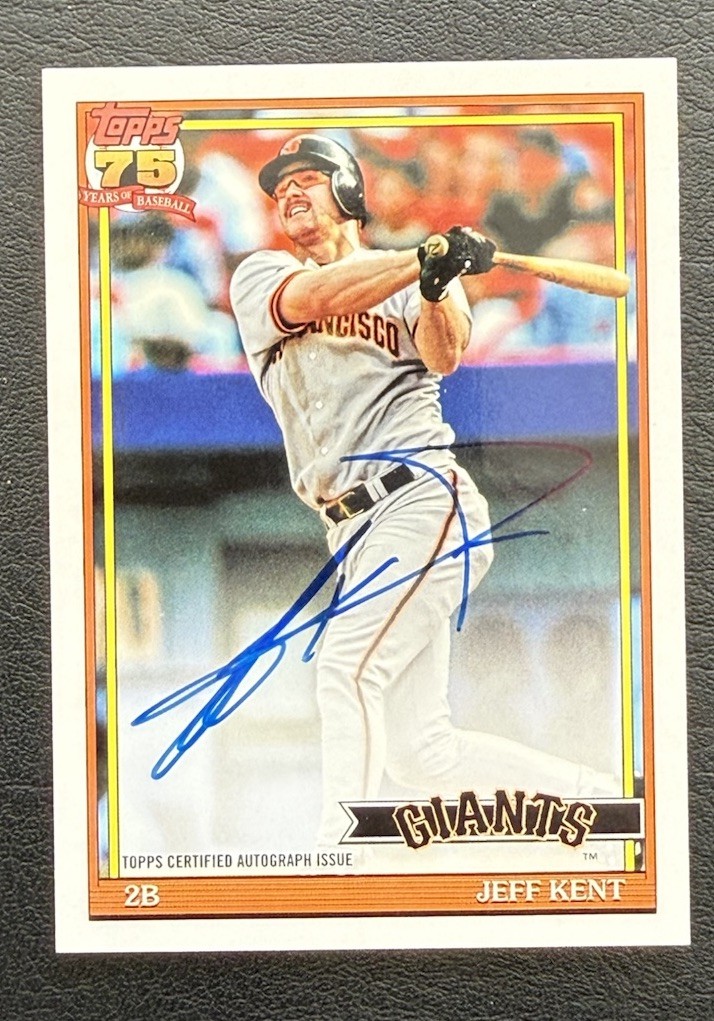 Topps 2026 Topps Baseball Jeff Kent Giants 1991 Topps Auto #91AU-JK