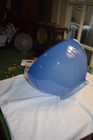 Vintage Blue Glass 12” D. Schoolhouse Pendent Ceiling Lamp Shade 6” Fitter — photo 5